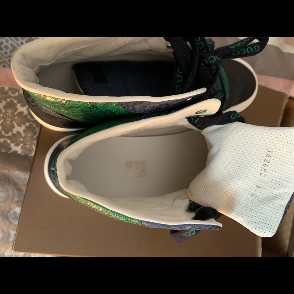 Vintage Gucci snakeskin/leather sneakers - Picture 7 of 8